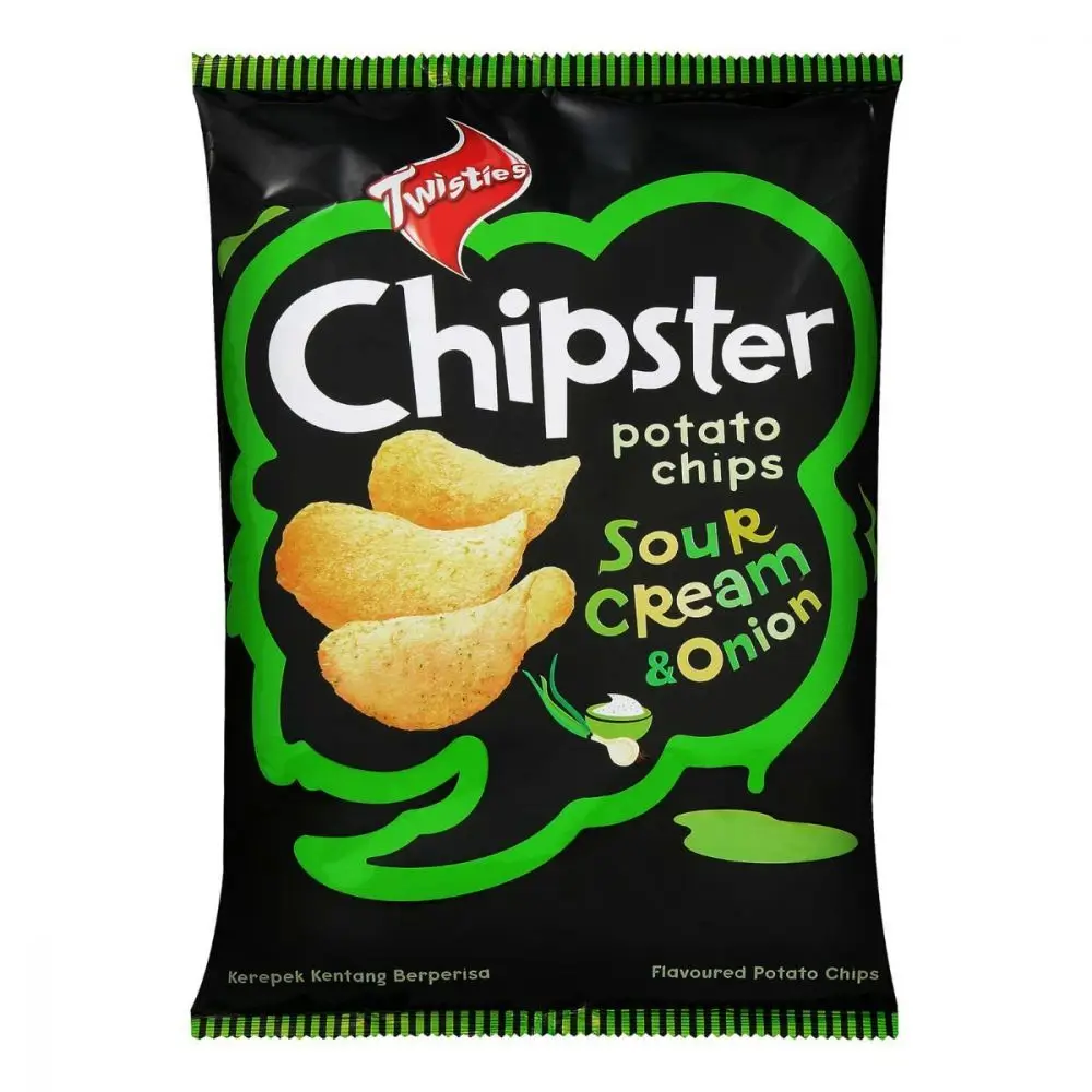 Twisties Chipster Sour Cream and Onion Flavoured Potato Crisp Chips Malaysia 160g