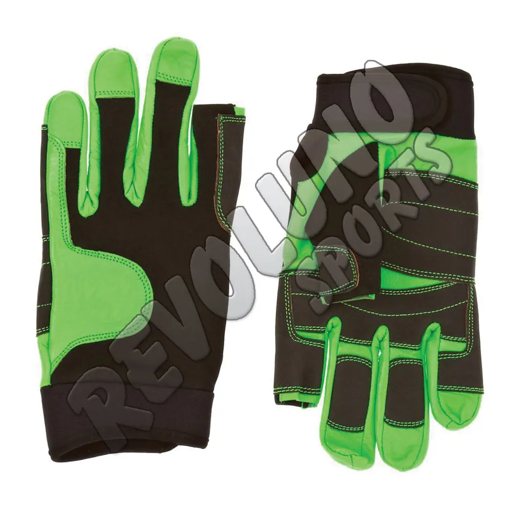 Leather Sailing Gloves Yachting Kayak Dinghy Custom Made Fishing Boating Gloves