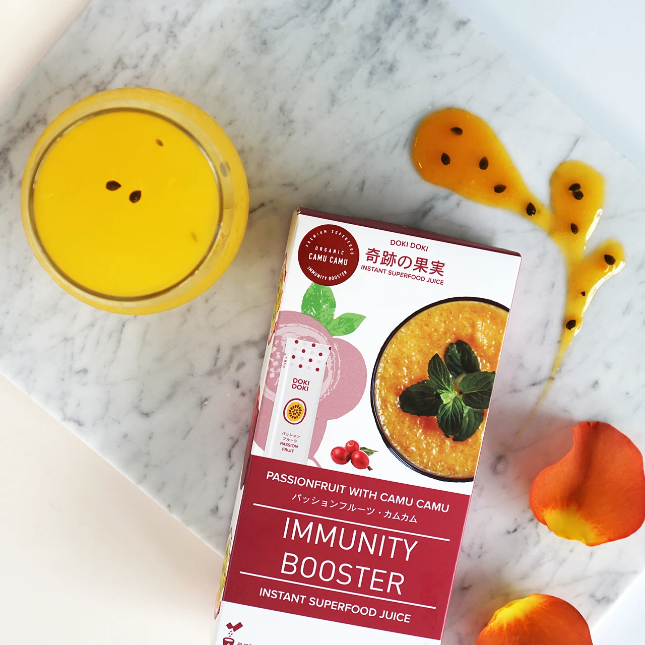 
Healthy Fruit Juice Made With Real Passionfruit pulps and Camu Camu to boost immunity 