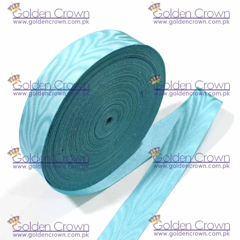High Quality Custom Masonic Regalia Moire Medal Ribbon Sky Blue Supplier / best masonic ribbon