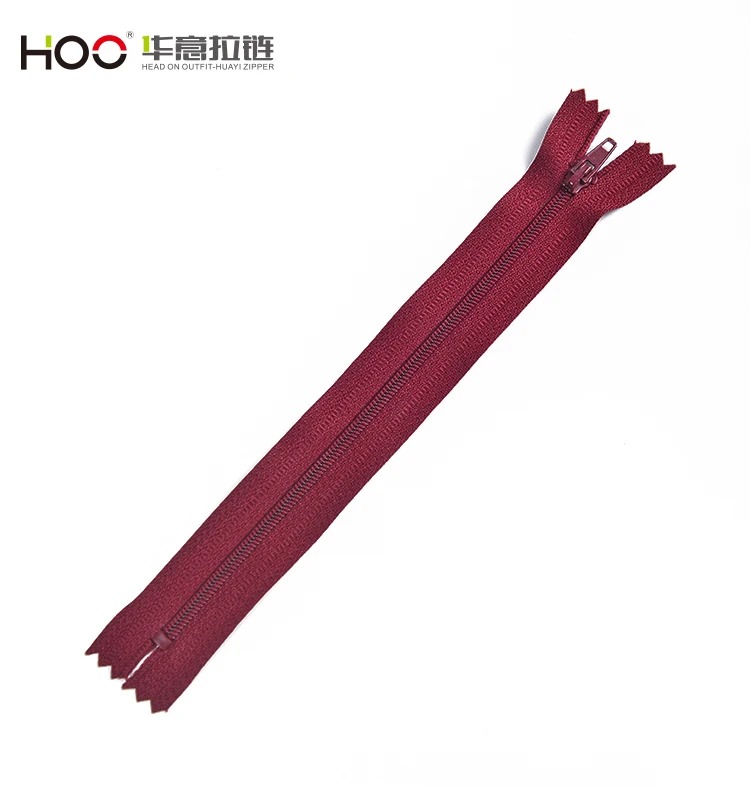 2019 new long chain slider multi colored open end nylon zippers