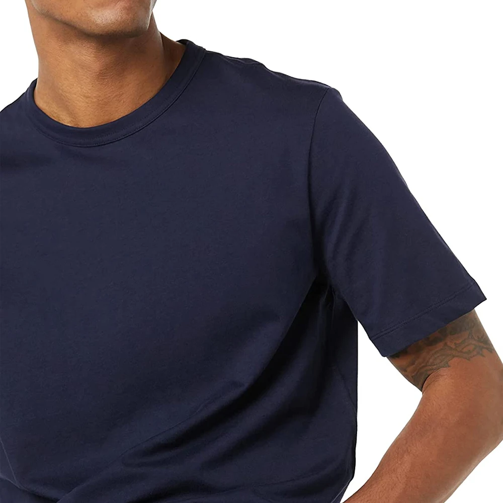 Wholesale Hot Selling Linen T-Shirt Short Sleeve Solid Color Male T-shirt O- Neck Collar Custom Cotton T-Shirt For Men