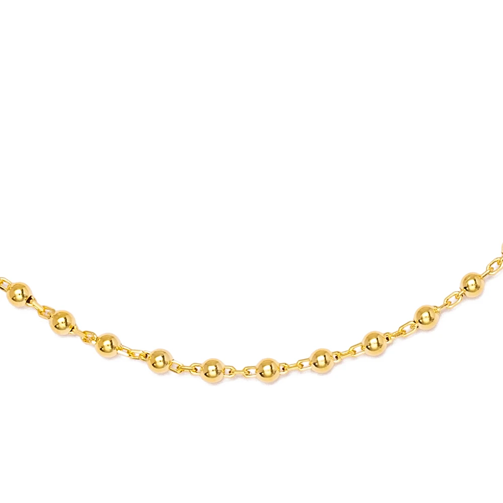 Minimalist Design Ball Chain Shaker Anklet Wholesale Handmade 925 Sterling Silver Jewellery