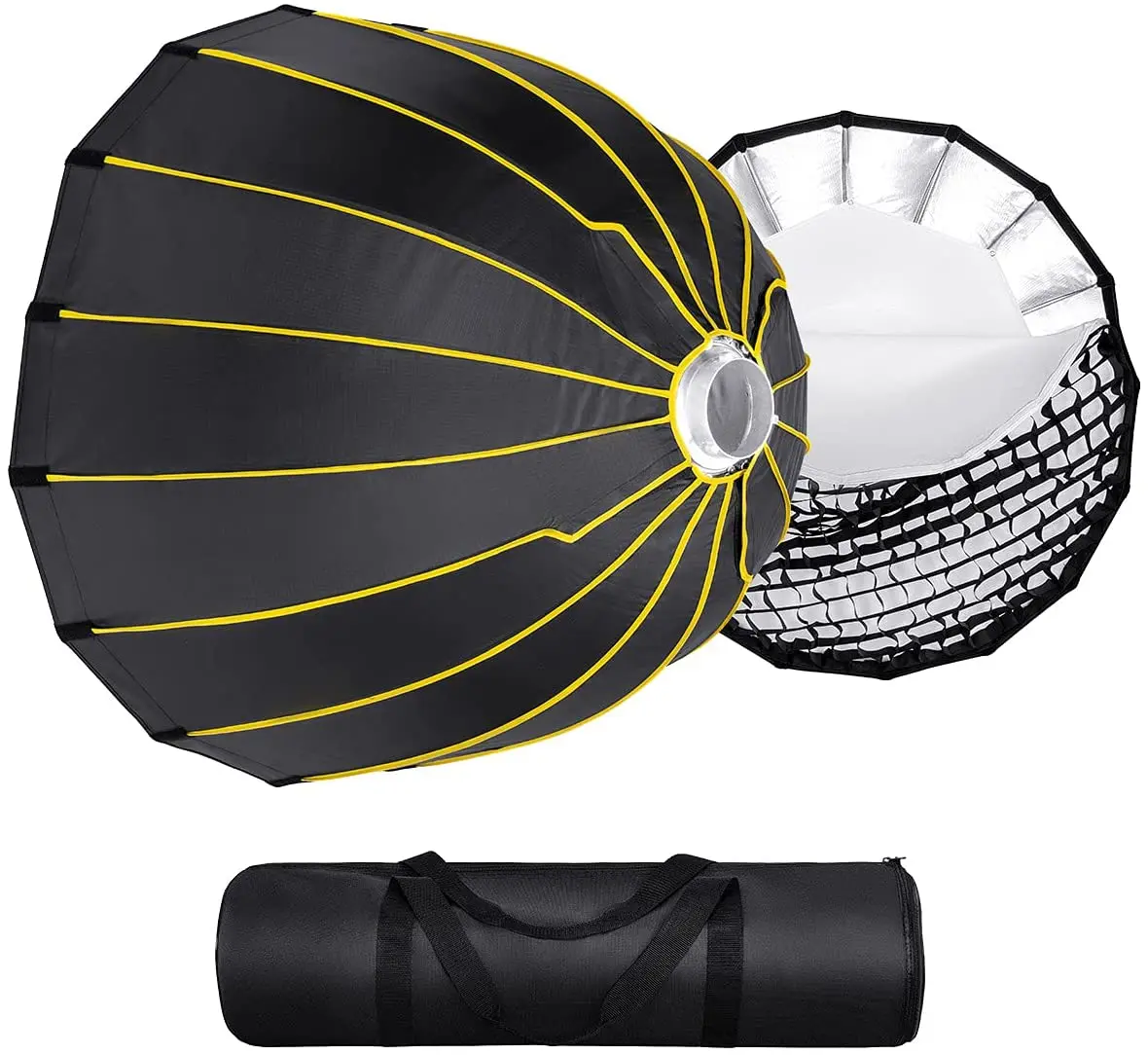 NiceFoto 120cm 47' Flash Speedlite Honeycomb Deep Parabolic Softbox with grid