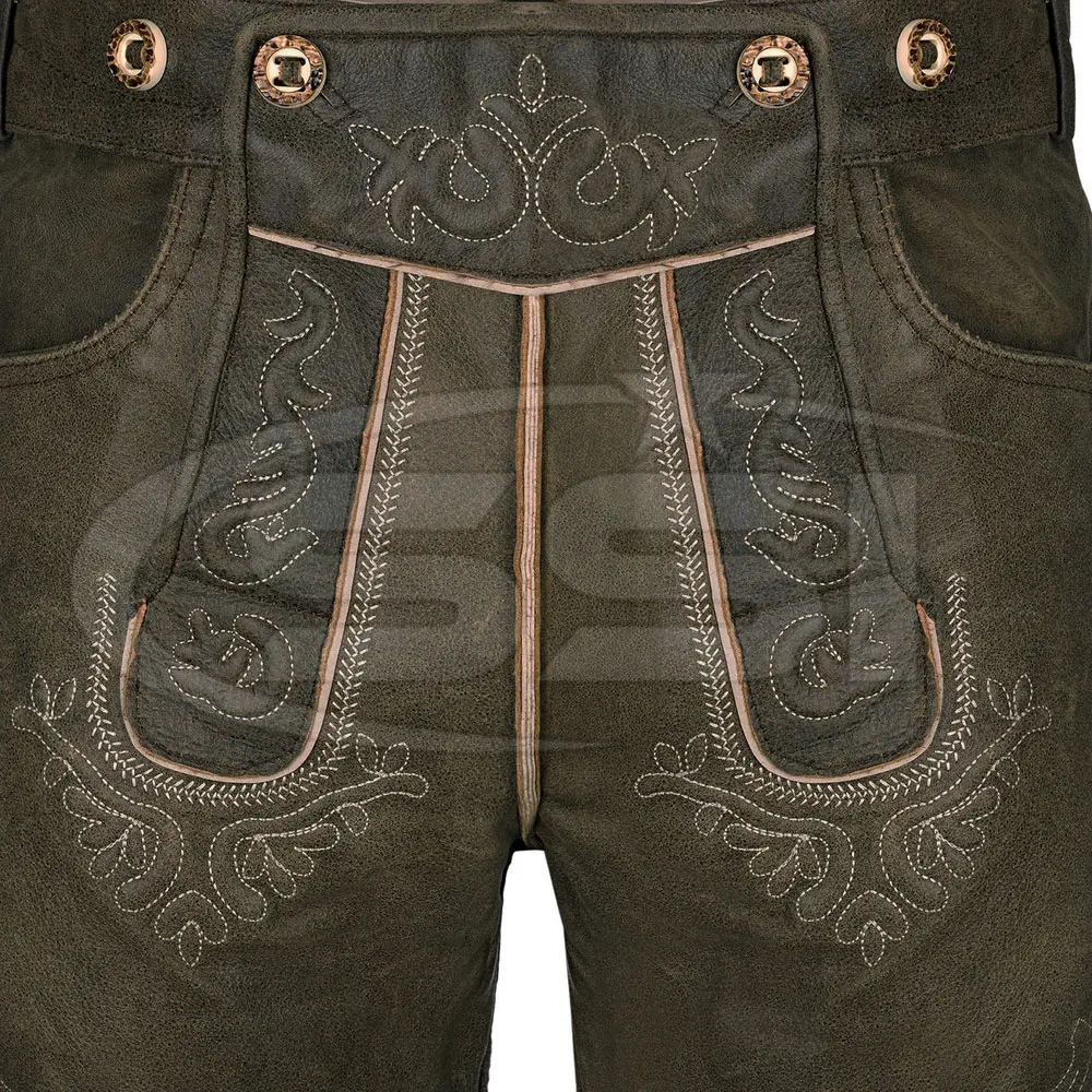 All color men lederhosen Bavarian garments trachyte short pant suede leather lederhosen