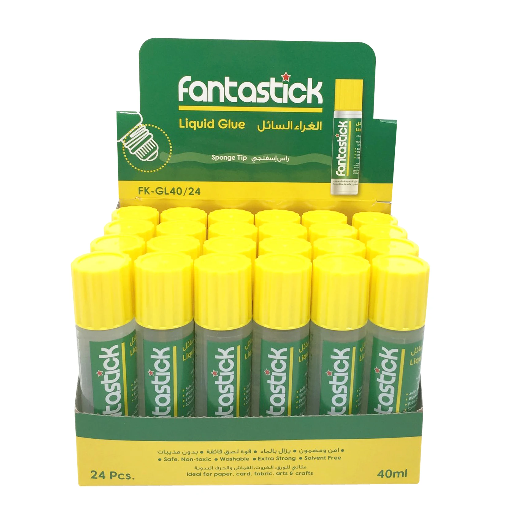 DIY Adhesive Top Quality Sponge Tip, Non-toxic Washable Extra Strong Solvent Free Liquid Glue suitable For home, school & office