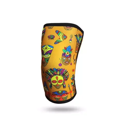 Сублимированный бандаж на колено для тяжелой атлетики, неопреновый фитнес-наколенник 7 мм, защитный наколенник, компрессионный наколенник Powerlifting