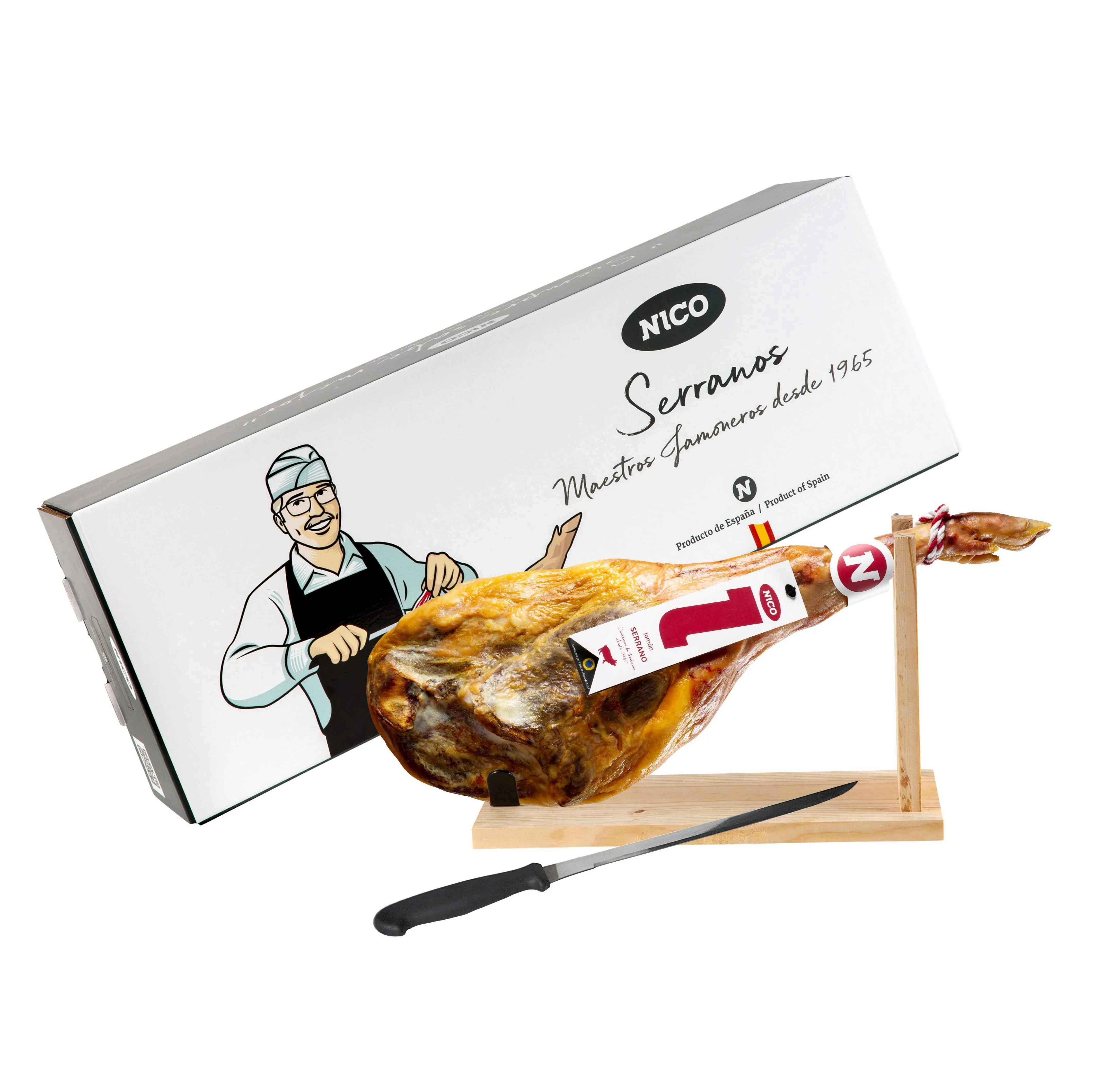 Serrano Bodega Ham нож для нарезки ветчины и ветчина держатель/Lote Jamon ножей jamonero Y