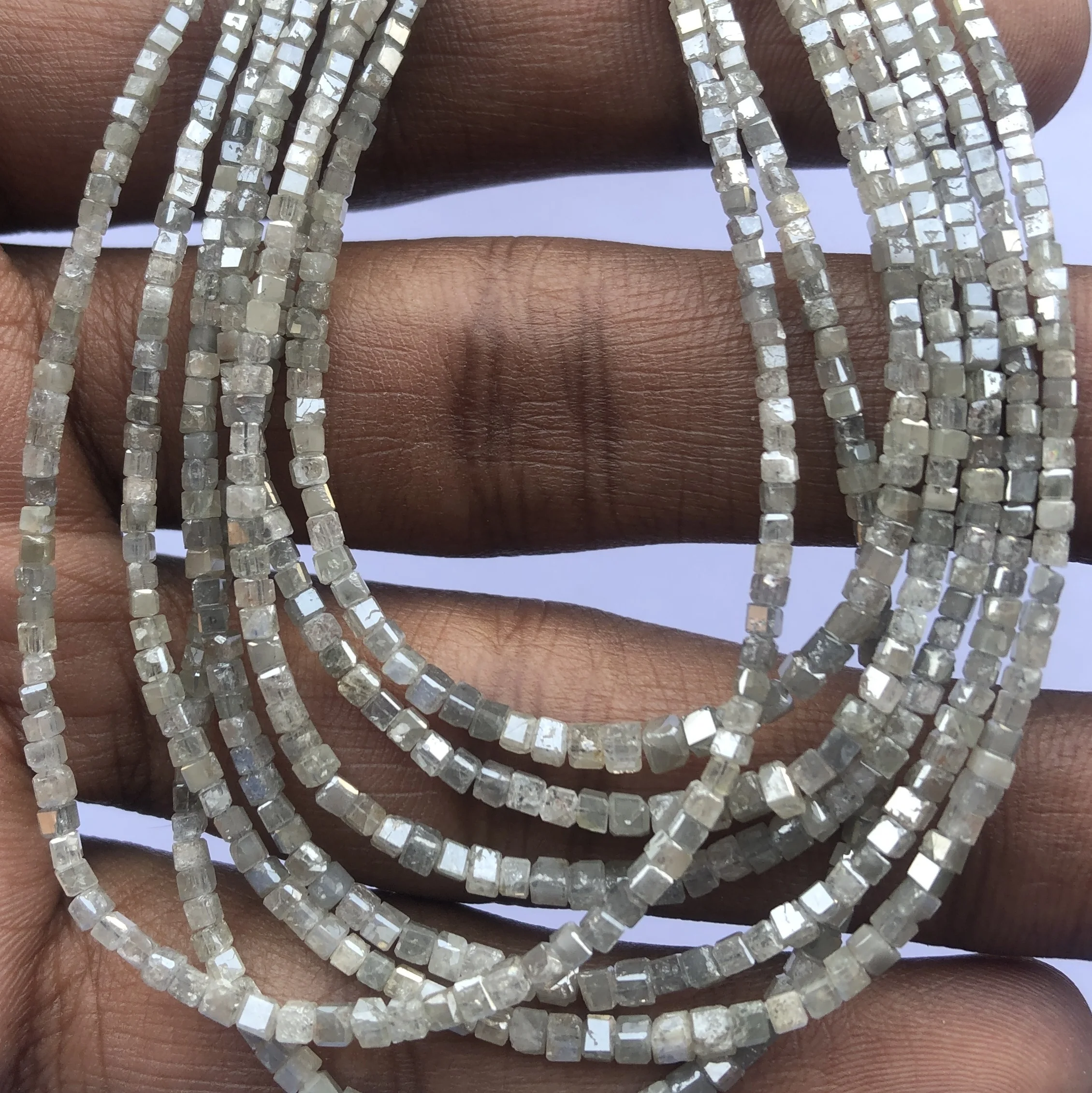 Natural Gray Diamond Stone Faceted Box Cube Gemstone Beads Strands Strings Stones From Bulk Supplier Online India Alibaba 2024
