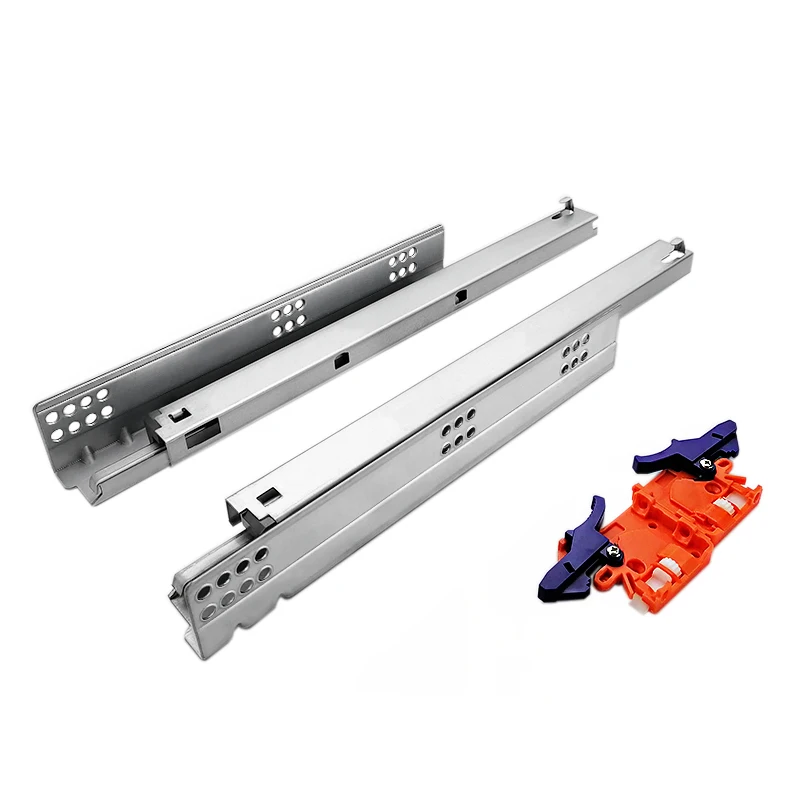 Сверхмощный телескопический канал для выдвижного ящика скрытая полная направляющая