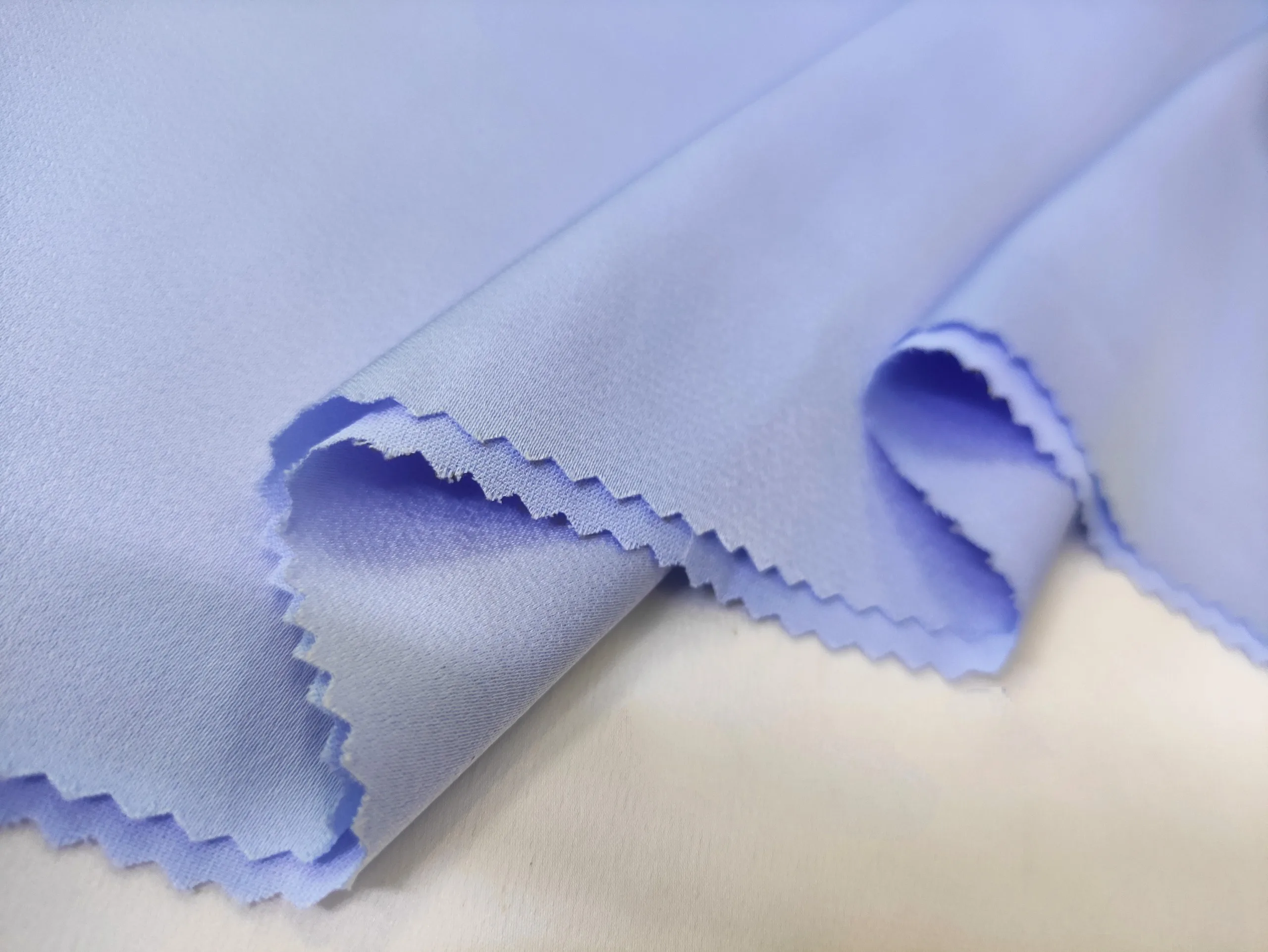 Новая технология тканый креп мягкая гладкая цветная ткань из 100% полиэстера для платьев одежды L967A