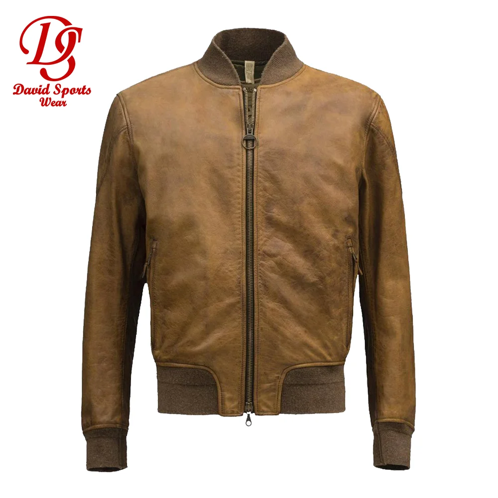 
Fashion Jacket and Casual Jacket Top Quality Genuine Leather Standard Adults Winter for Men Solid Gun Metal Zipper Thinsulate 