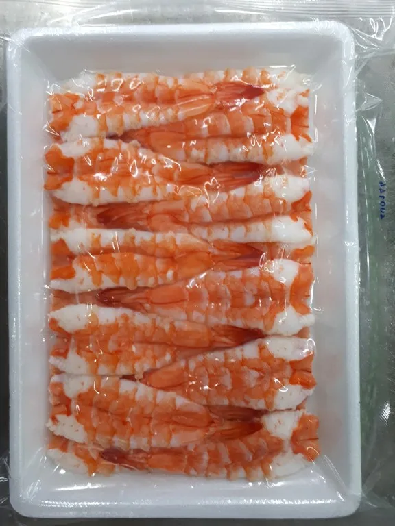 Wholesale Vietnam High Standard New Dish Delicious Vannamei sea foods and Frozen food Sushi Ebi in Shrimp