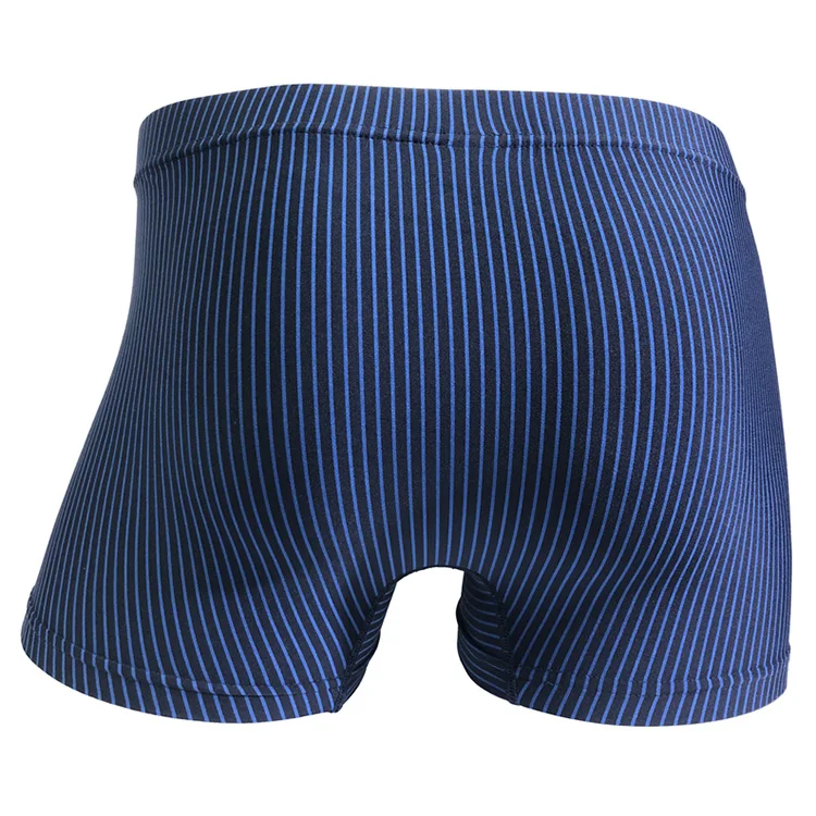 Stripe pattern elastic elastane plus size mens seamless band polyamide elastane underwear