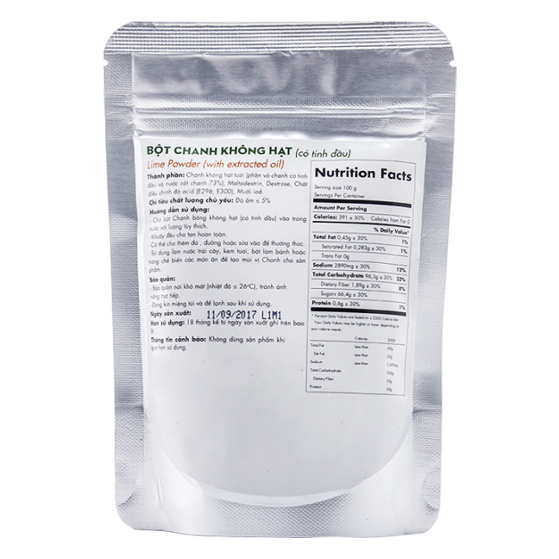 Best Quality Seedless Lime Powder Easy to Dissolve and Provide More Vitamin From Vietnam Factory with Good Services