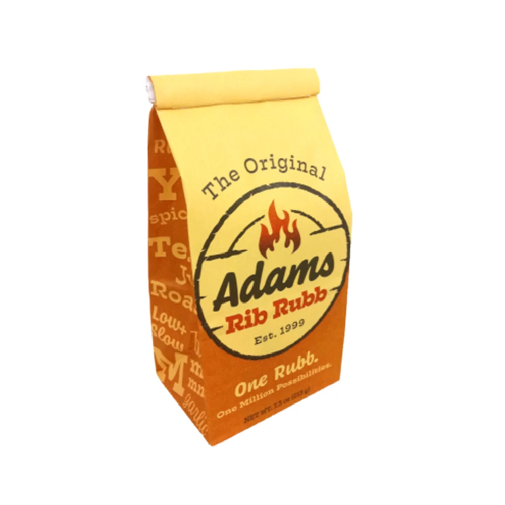 The Original Adams Rib Rubb 7.5oz Bag High Quality Beef Spice BBQ Seasoning Packet Made in USA