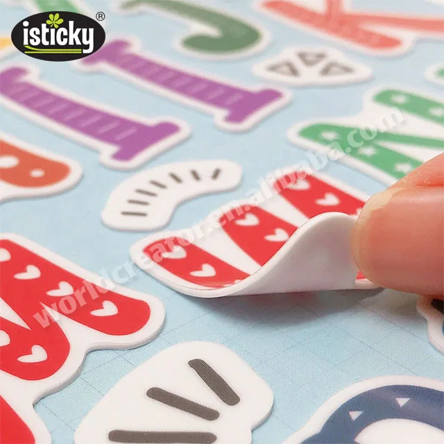 
TPR Reusable Alphabet Stickers Gel Sticker 