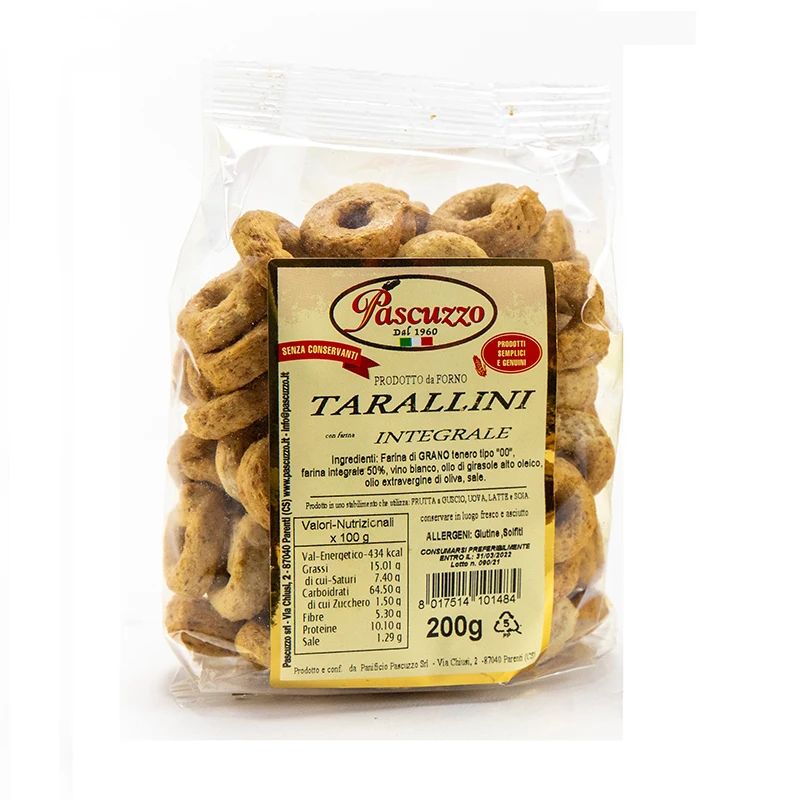 Оптовая продажа TARALLINI простые и подлинные закуски на все часы лучшие здоровые без жарки