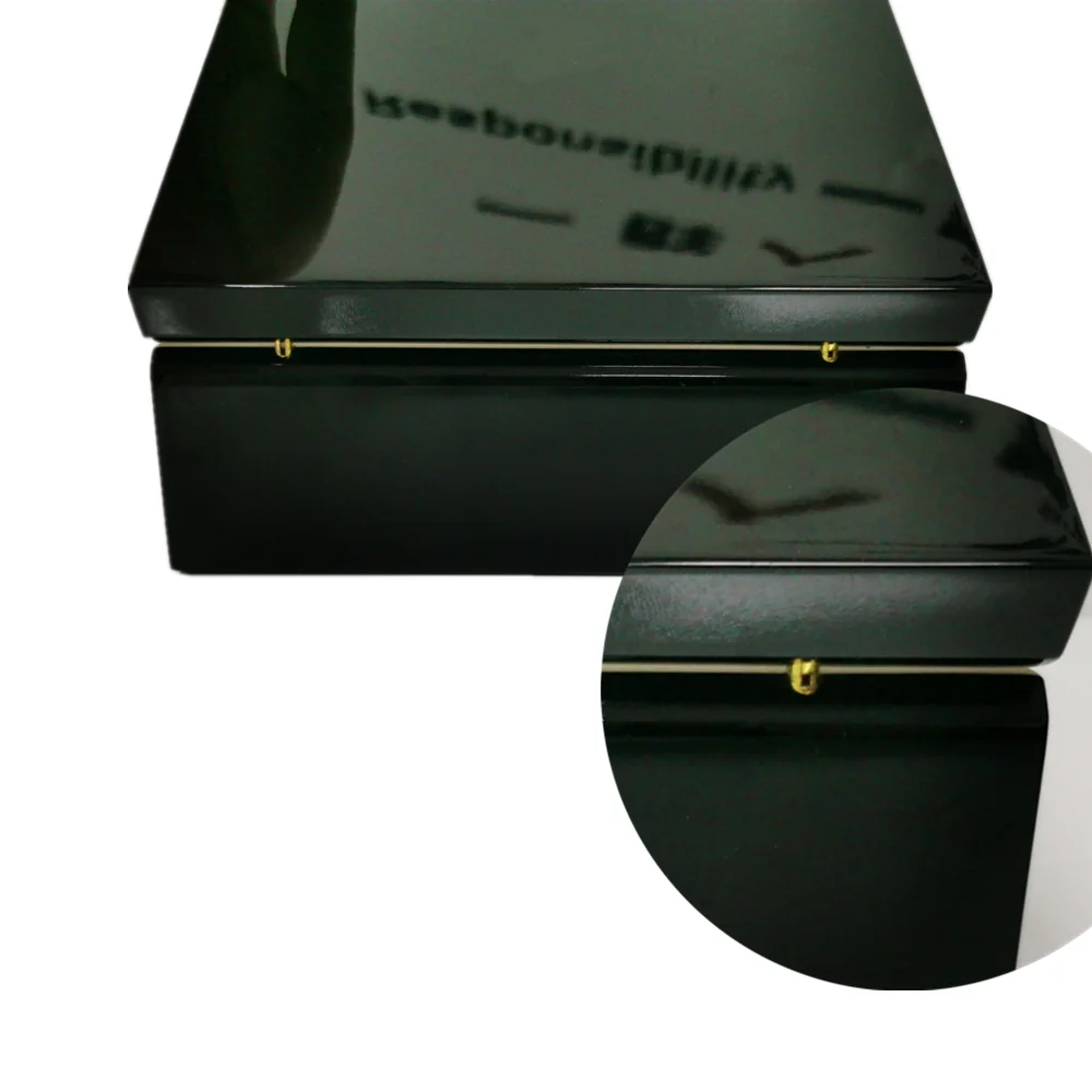 Custom Creative Gifts Luxury Wood Hinged Perfume  Box Packaging