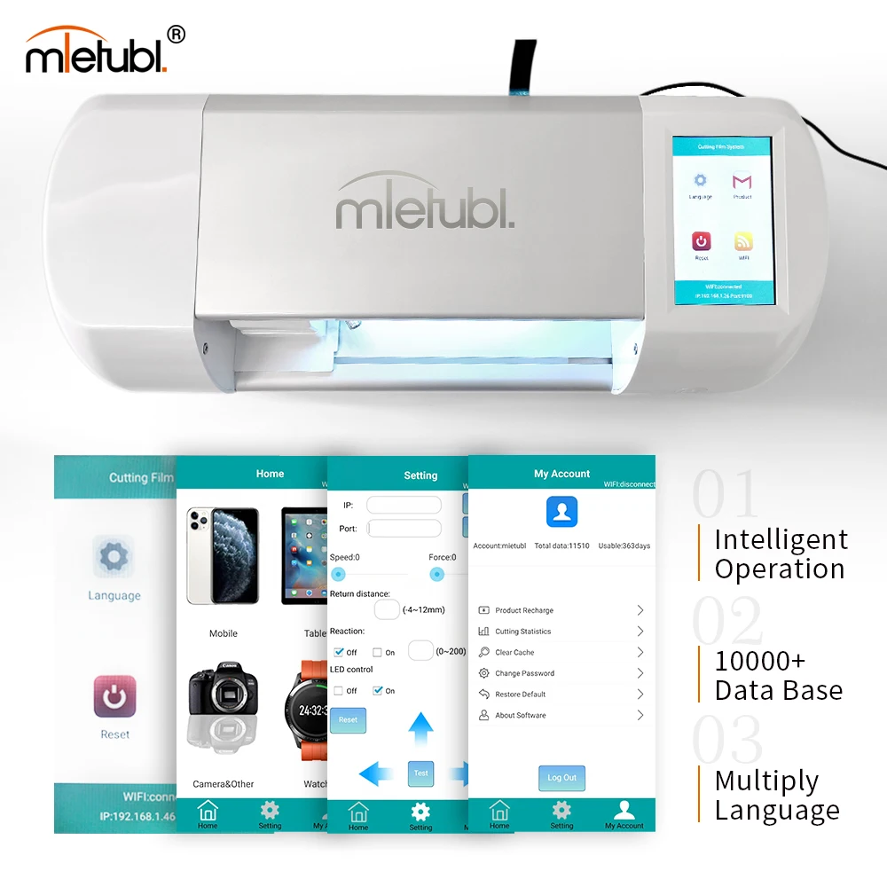 MIETUBL  Screen Protector intelligent cutter automatic plotter Cutting Machine
