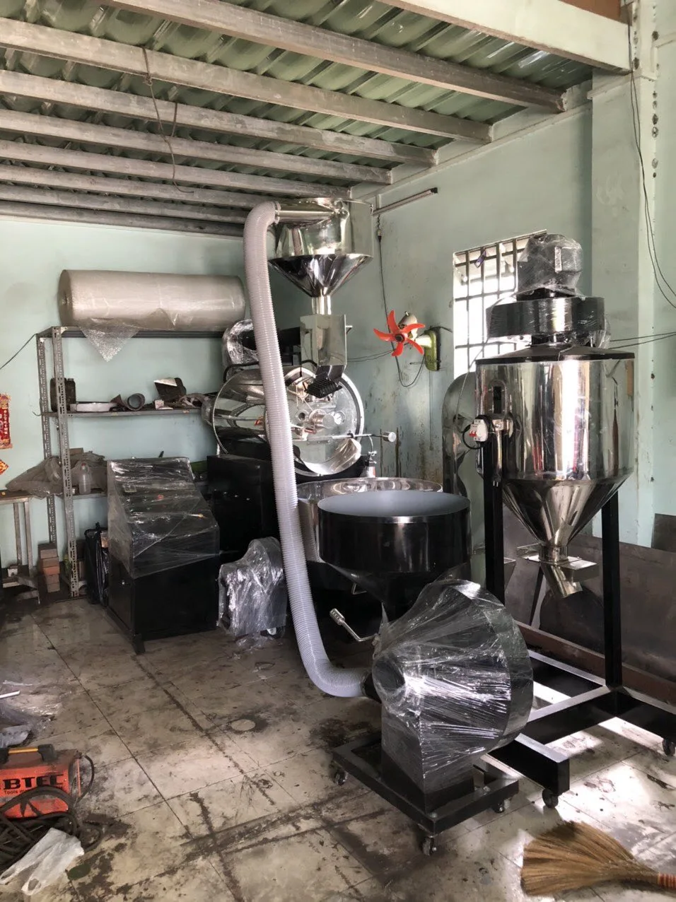 Commercial industrial coffee bean roaster/roasting machine full size 5kg to 120kg