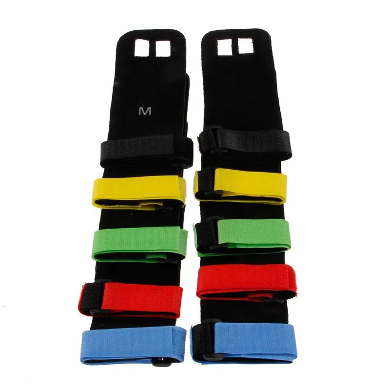 
Crossfit Grip Cow Leather Palm Protector 3 Finger Hole 