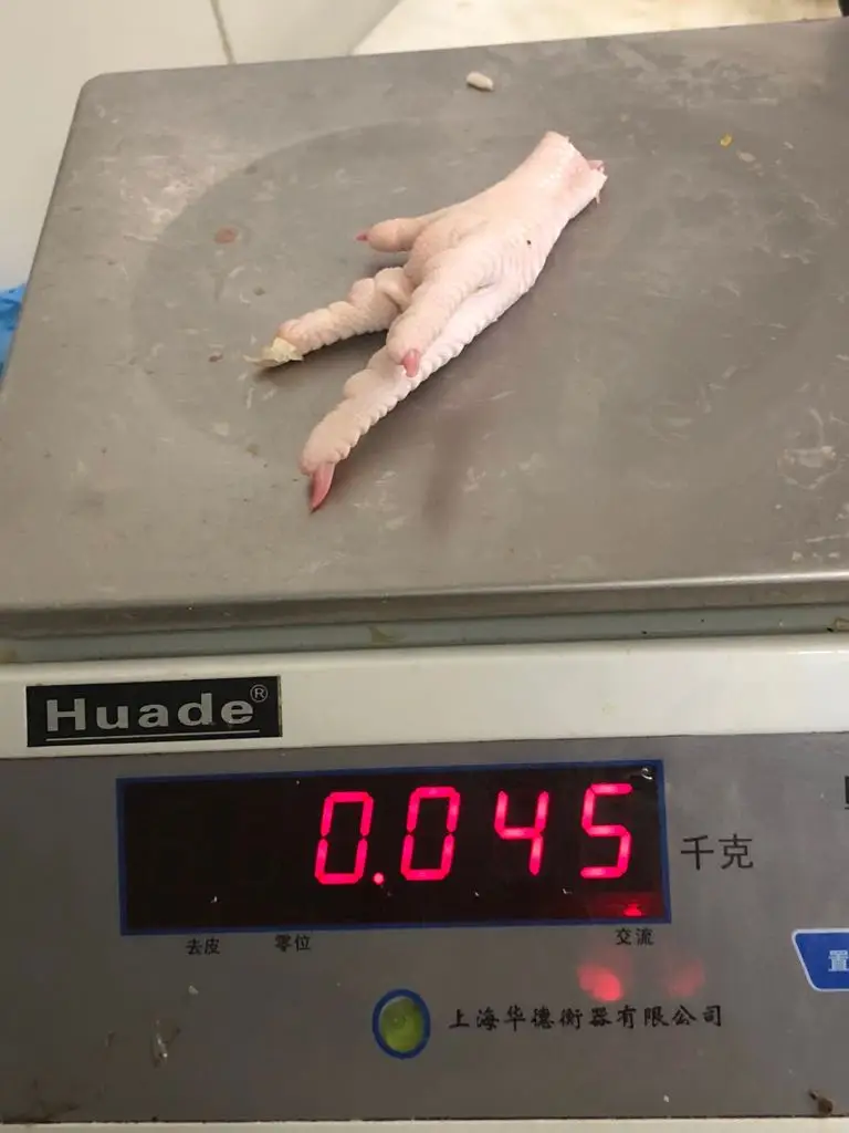 Бразильские Халяльные замороженные куриные лапы упакованы в 5 кг X 4 коробке с номером