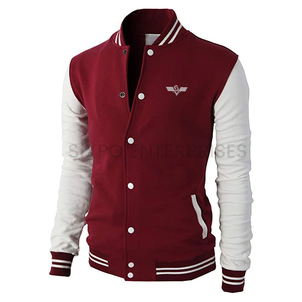 Different Color Men Varsity Jacket Custom Light Weight Comfortable Varsity Jacket 2020 Wholesale Price Varsity Jacket