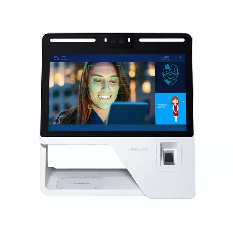 Easy & Secure Visitor Management System Shenzhen Aratek Attendance Machine Biometric Face Recognition Terminal