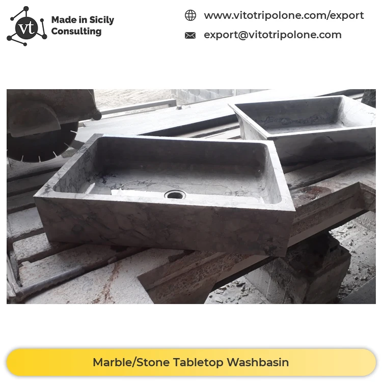 Innovative Design Marble Stone Bathroom Stone Sink and Bathroom Stone Wash Basin