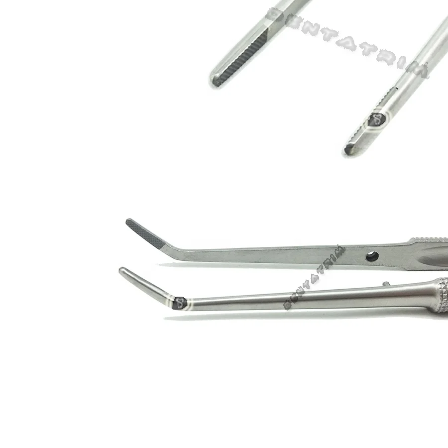 TC шовные щипцы для завязывания Пинцет прямые и изогнутые 7 дюймов Ортодонтические стоматологические хирургические