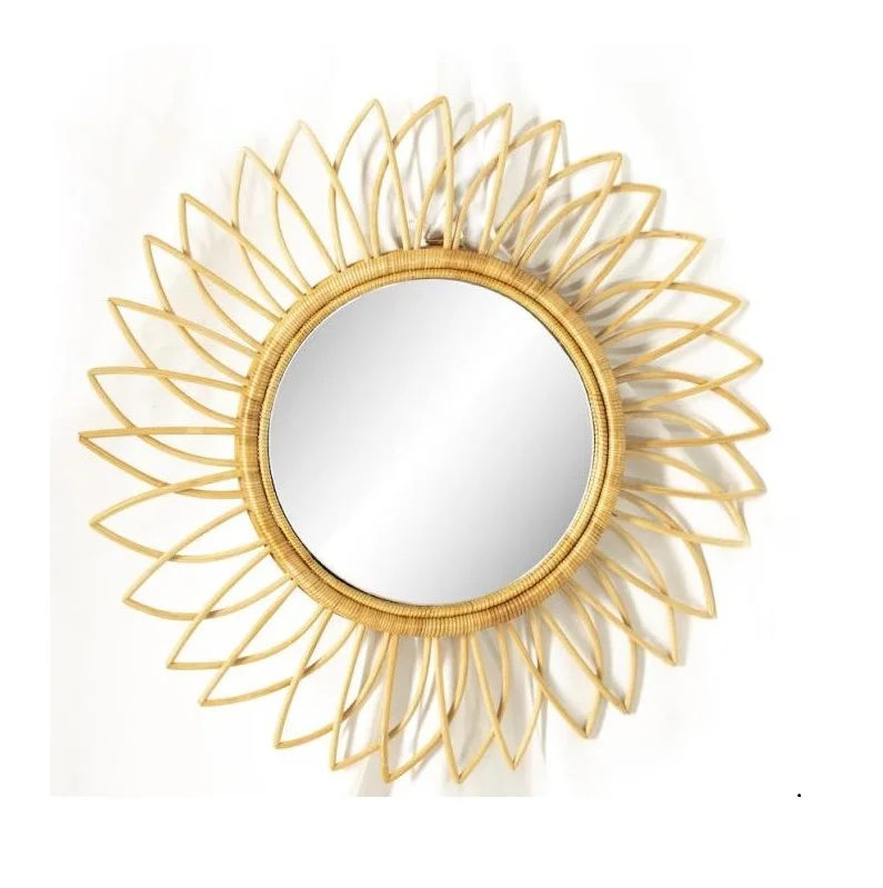 Eco-Friendly Natural Rattan Mirror/ Bamboo Mirror For Home Decoration High Quality Made In Vietnam