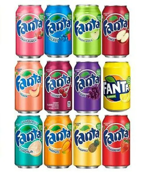 
AMERICAN SOFT DRINKS/FANTA PINEAPPLE/APPLE/PEACH/ MANGO/ALL FLAVOURS 