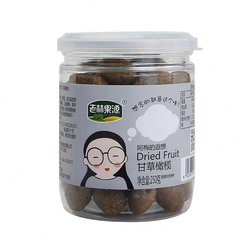 Factory direct sales 250g freeze preserved salty dried fruit plum licorice olives