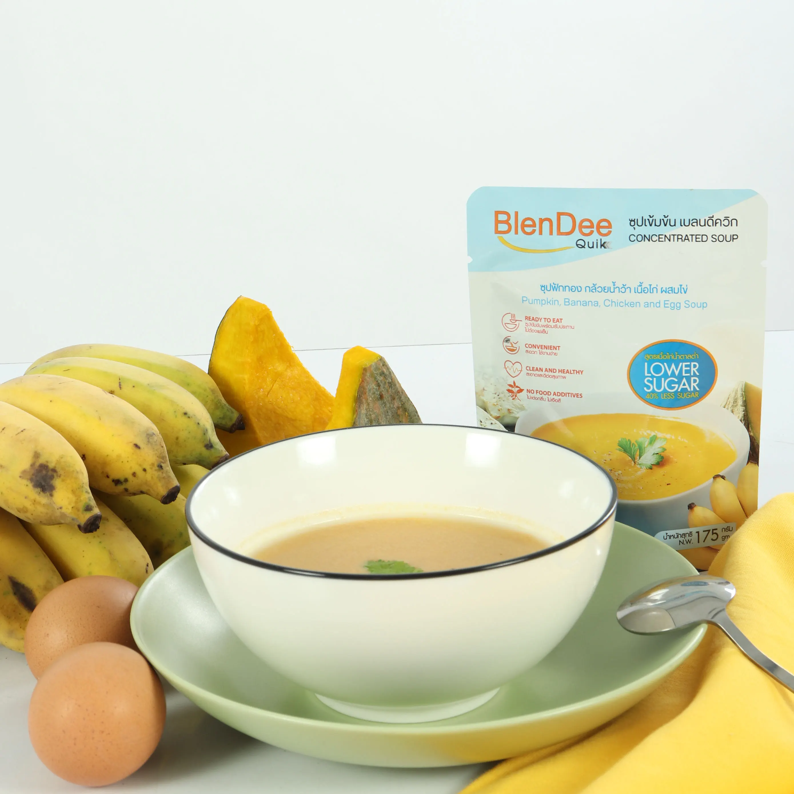 Instant Food Low Sugar formula Banana Chicken and Egg Concentrated Soup From