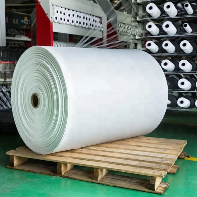 Poly woven fabric roll virgin Polypropylene woven bag roll