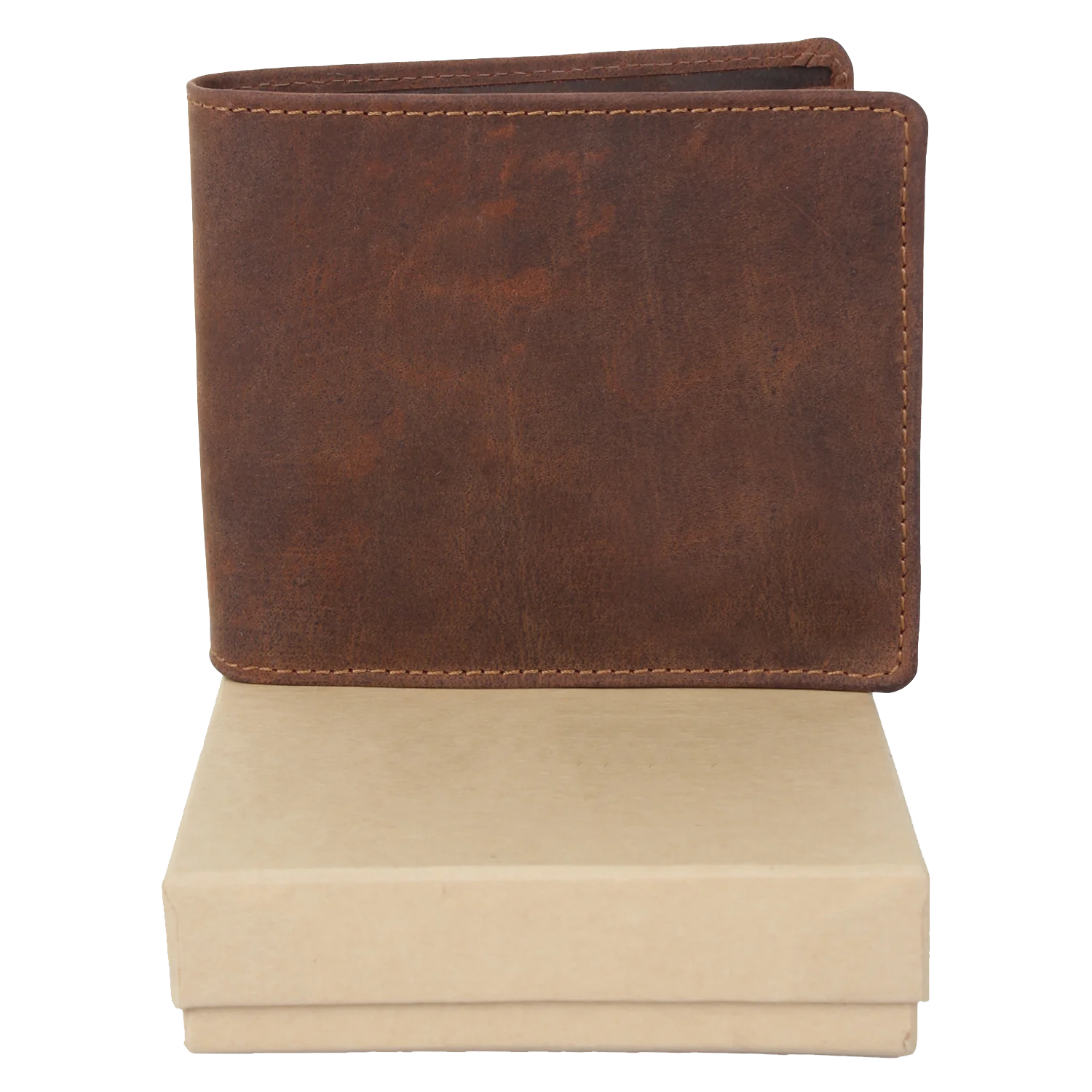 Двухскладные кошельки ручной работы из натуральной кожи с RFID-блокировкой, кошельки на молнии с карманом для монет, дизайнерские модные карманы для карт с гравировкой (коричневые)