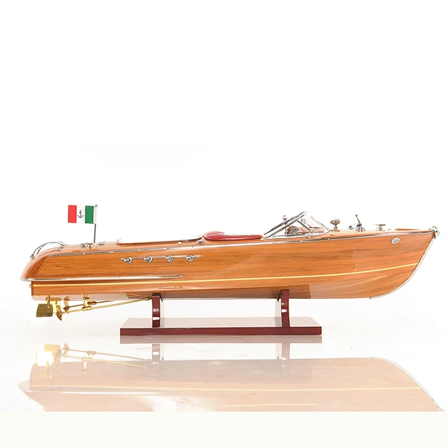 Wooden Tall Ship Model High Quality - Riva Aquarama Medium L60 cm -  Nautical Handcrafts Home And Office Decor