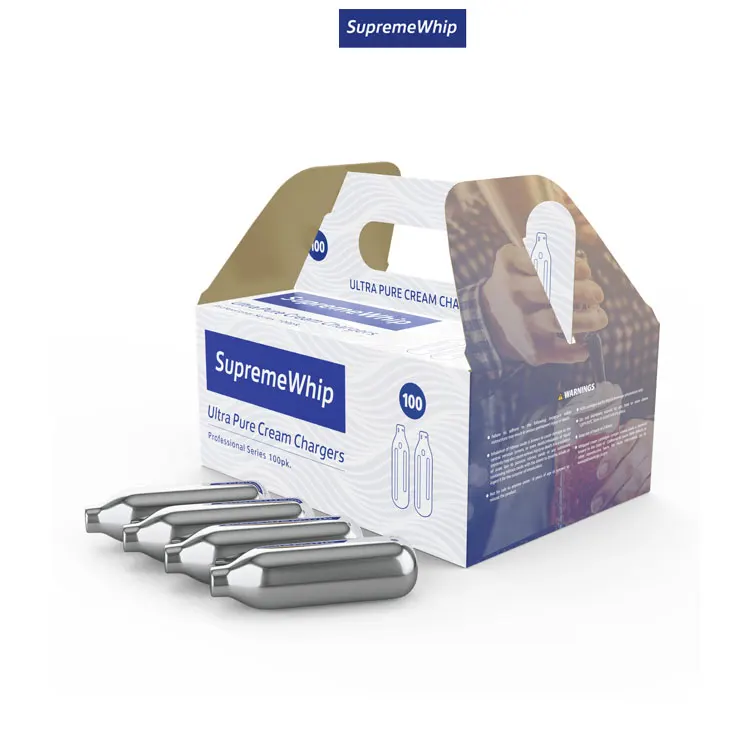 High Culinary Grade Nitrous Oxide N2O Gas Fill Cream Chargers from Reputed Supplier