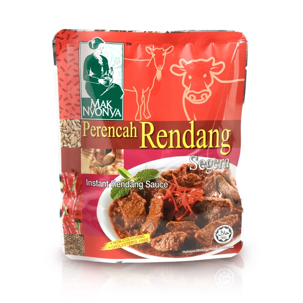 Muslim Friendly Home Cooked Taste Instant Food Paste Chicken Laksa Rendang Fish Portuguese Nyonya Chicken Rice Tom Yam Flavors