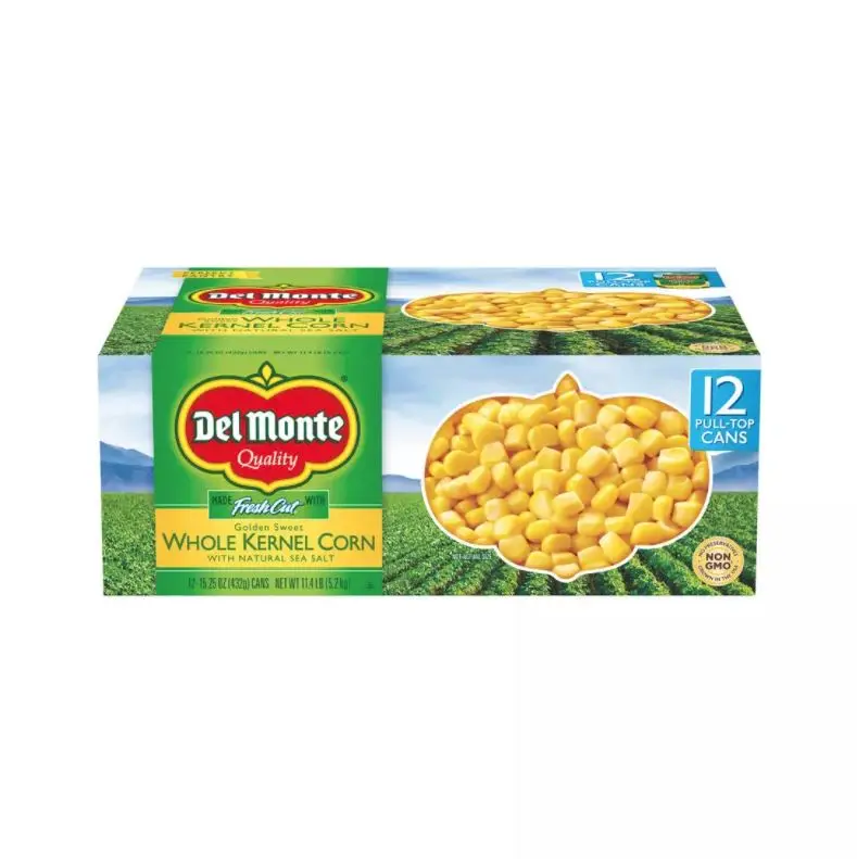 DelMonte консервированная банка из цельной кукурузы 15,25 унции (12 шт. в упаковке)