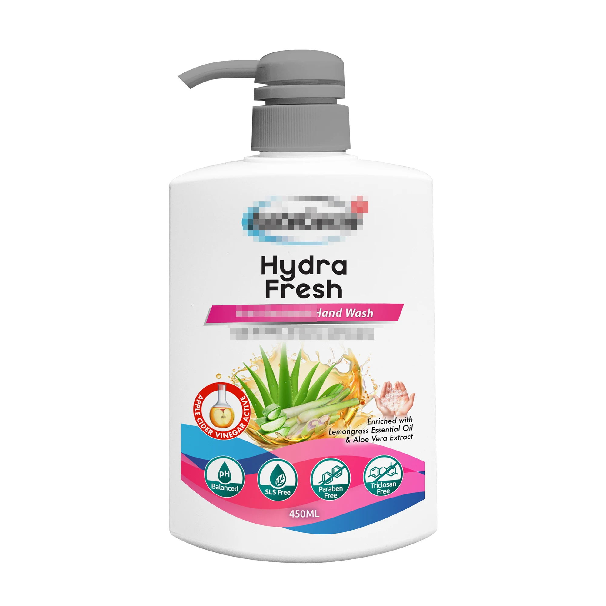 Malaysia OEM Hydra Fresh Hand Shampoo 450ml Liquid Gel for Strengthens Skin Barriers and Deep Hydration