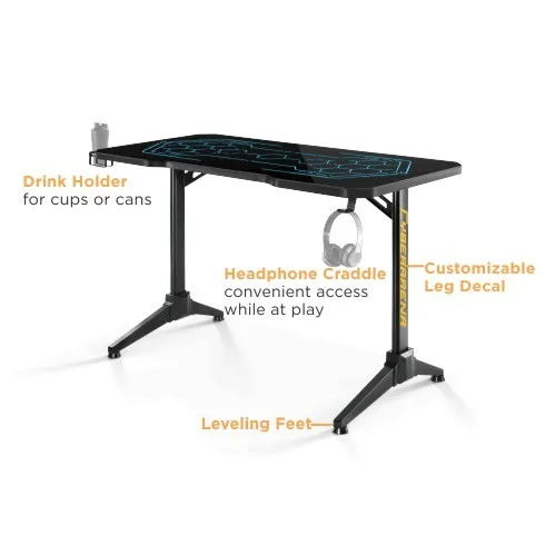 BLD01-147 большой игровой стол с RGB-подсветкой от производителя компьютерный оптовый