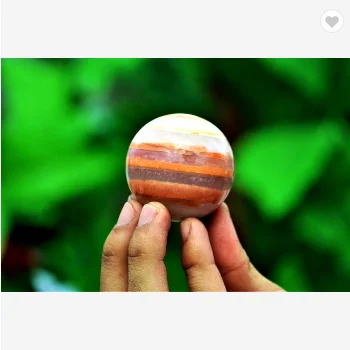 Красная лента сердолический камень Aura метафическое Исцеление сфера шар