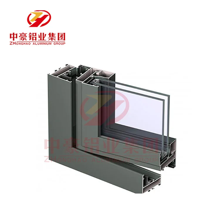 Aluminium extrusion powder coated sprayed profiles