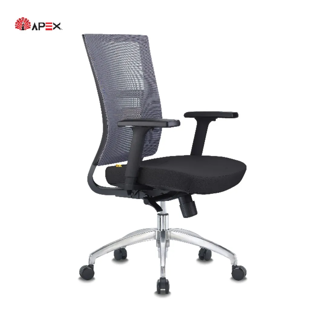 Malaysia One Stop Furniture Noa Series Mesh Low Back Office Chair Height and Armrest Adjustable for Boss Manager