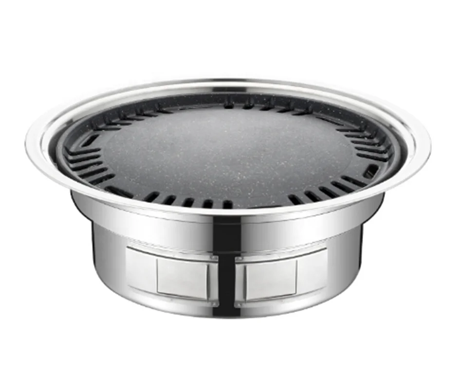 Portable Grill Wood Frame Chrome Feature Powder Folding Material stainless steel charcoal