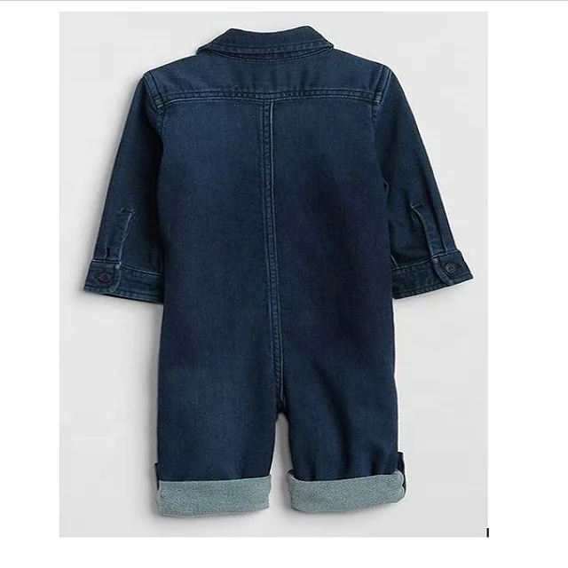 Детский джинсовый вид L/S цельный