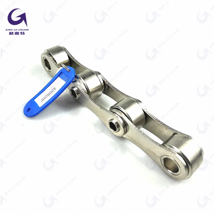 high quality Suzhou Great transmission HOLLOW PIN CHAINS double pitch big/large rollers conveyor transmission chain
