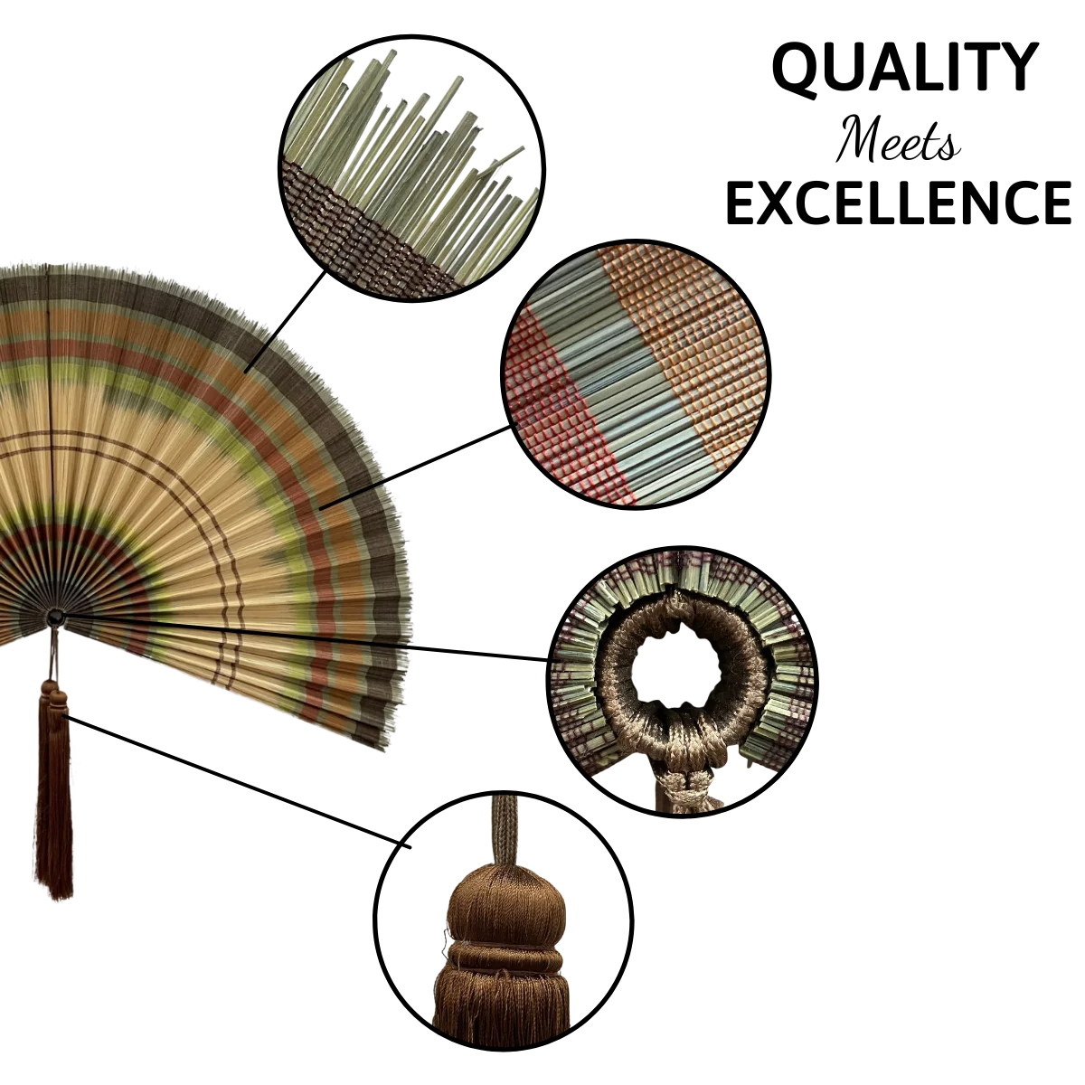Best Selling Wall Fan Wall Decoration Fan Hanging Bamboo Handicraft Vietnam for Home Vintage